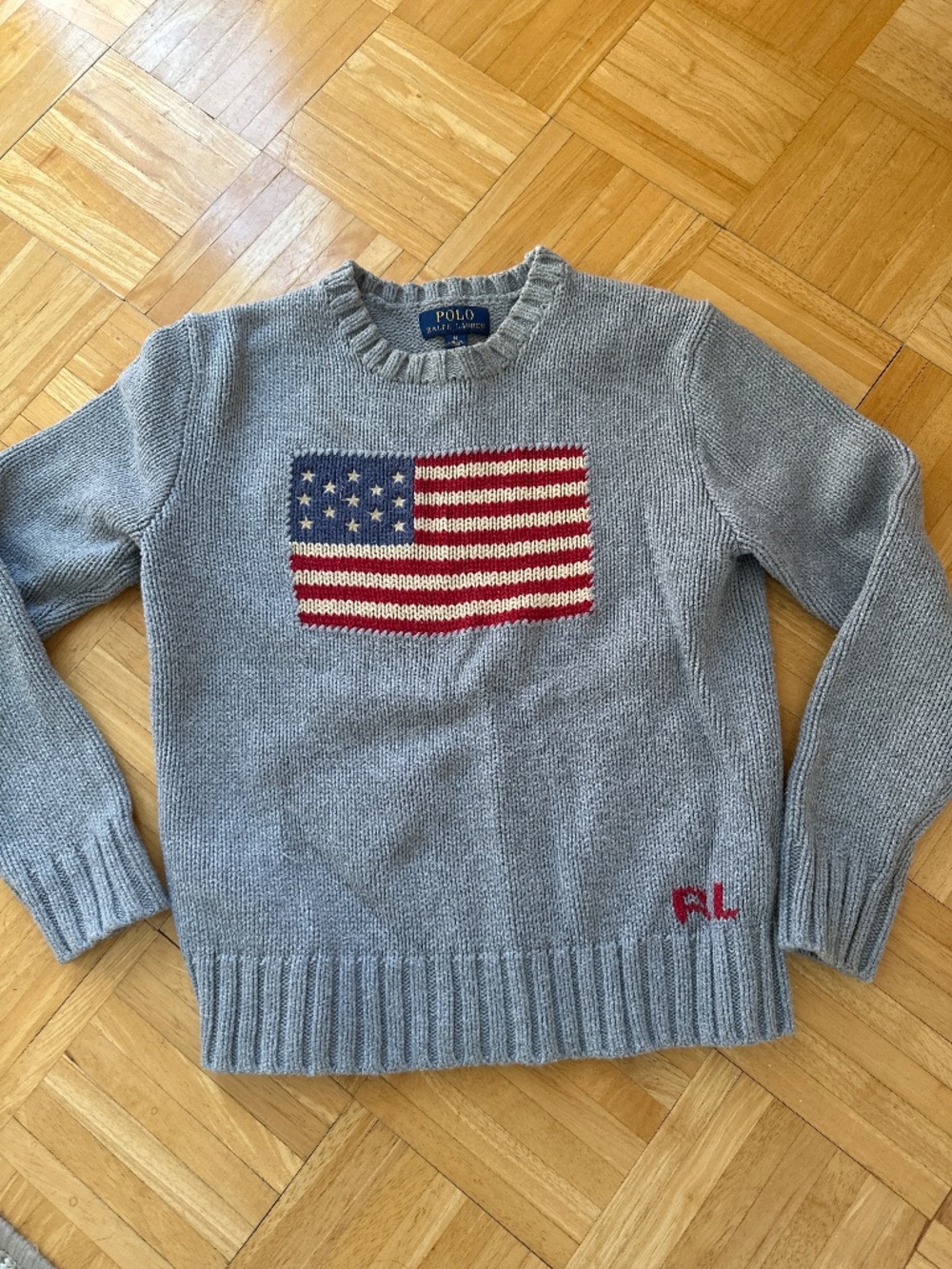 Ralph Lauren American flag sweater children’s medium 10-12